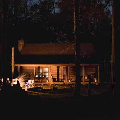 Spend a weekend in a cabin in the woods