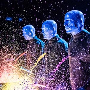 See The Blue Man Group live