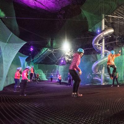 Jump at a Trampoline Park