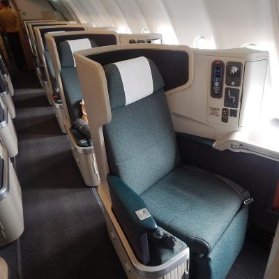 Get a free upgrade on a plane