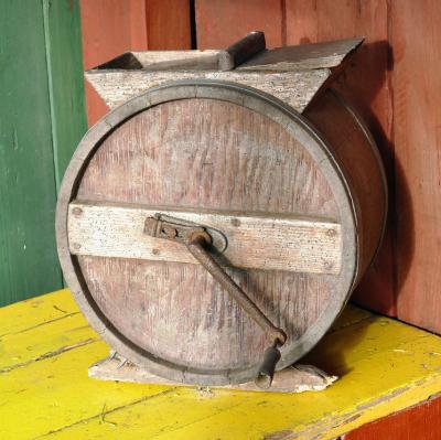 Churn butter by hand