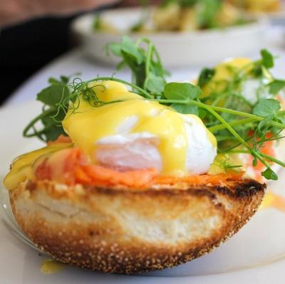 Try eggs benedict