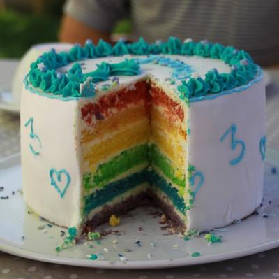Eat a rainbow cake