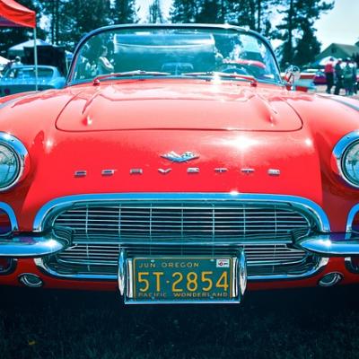 Drive a pretty little red corvette