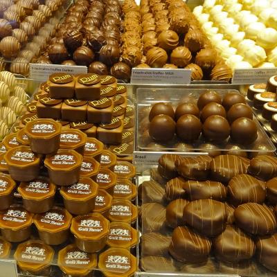 Eat Swiss chocolate in Switzerland