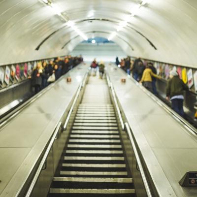 Take the stairs and not the escalator