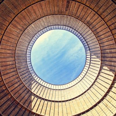 Go inside a cooling tower