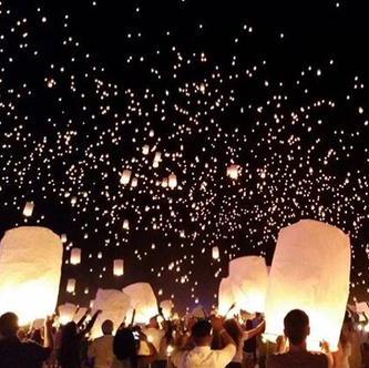 Go to a lantern festival in the Mojave Desert