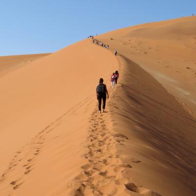 Hike up a sand dune