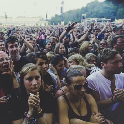 Be front row at a festival