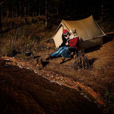 Go on a romantic camping trip