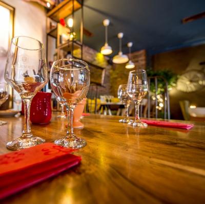 Dine and dash from a restaurant