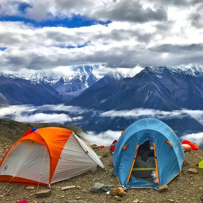 Sleep in a tent above the clouds
