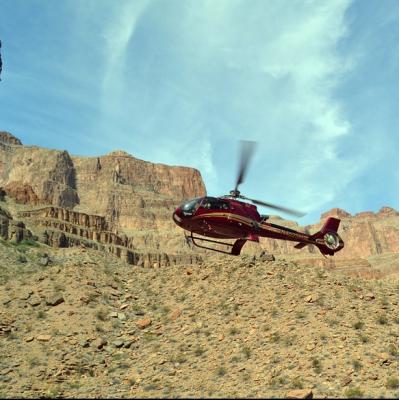 Helicopter ride over the Grand Canyon