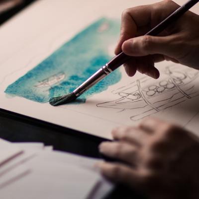 Complete a paint by number