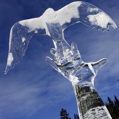 Ice carving