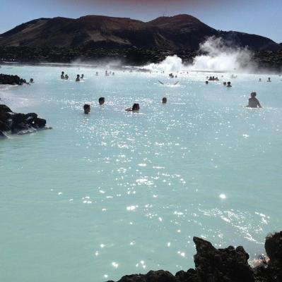 Relax in a natural thermal spring