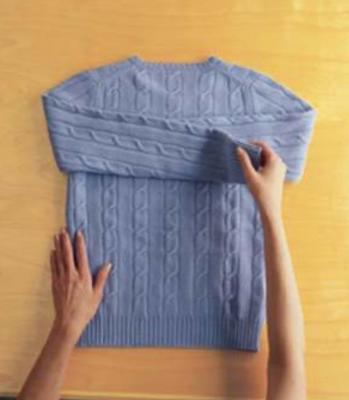 Learn to fold a sweater 