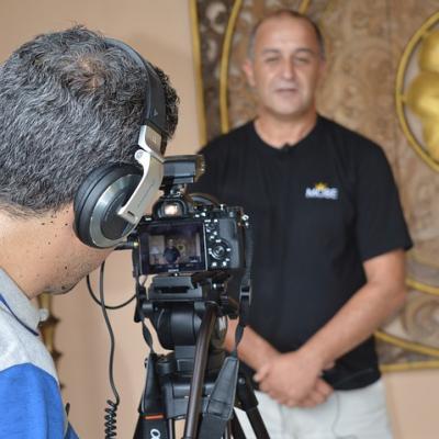 Audition for a role on tv