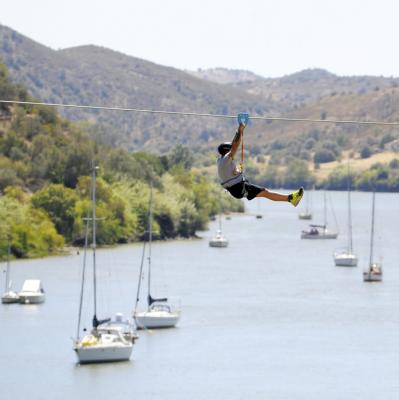 Zipline from Spain to Portugal