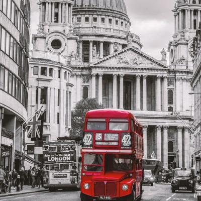 Ride on a London red bus