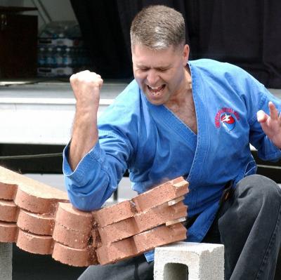 Break bricks with my bare hands