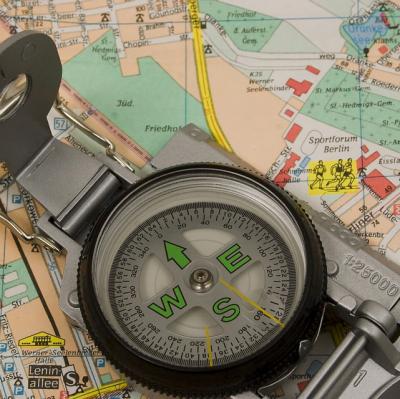 Navigate using a compass