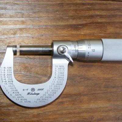 Use a micrometer