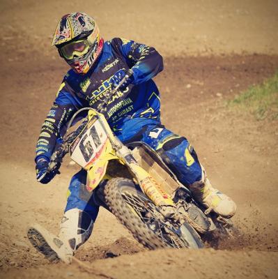 Ride a motocross bike