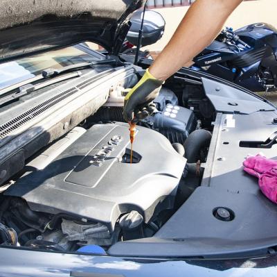 Change the oil in a car
