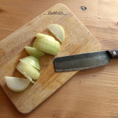 Chop an onion with tears