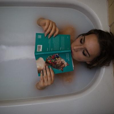 Read a book while having a bath