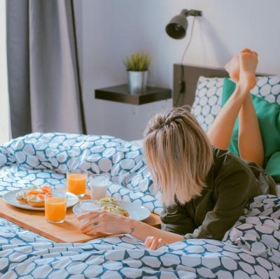 Enjoy breakfast in bed