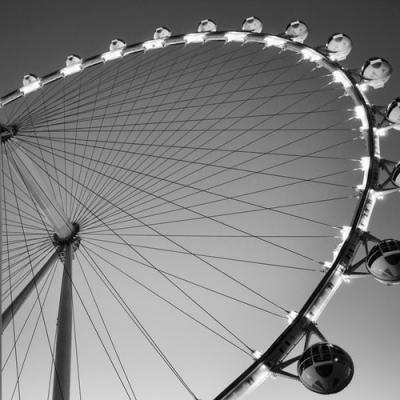 Kiss on top of a Ferris Wheel