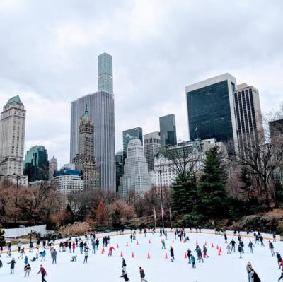 Go ice skating on an outdoor rink