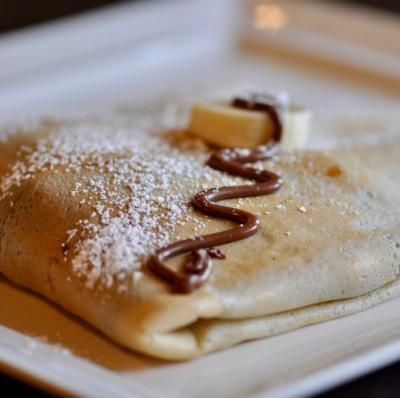 Eat crepes in France