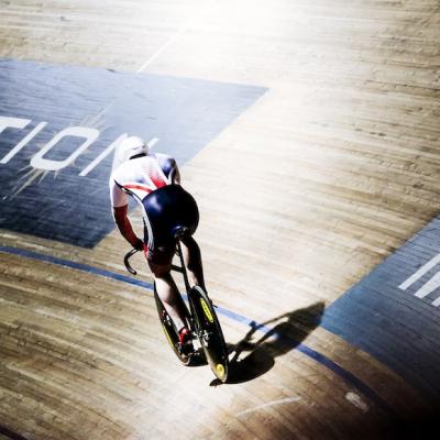 Cycling at a velodrome