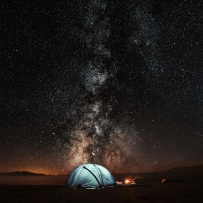 Sleeping under the stars