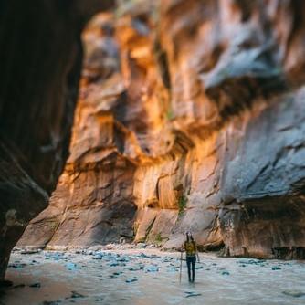 Trek through a canyon