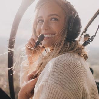 Travel in a helicopter