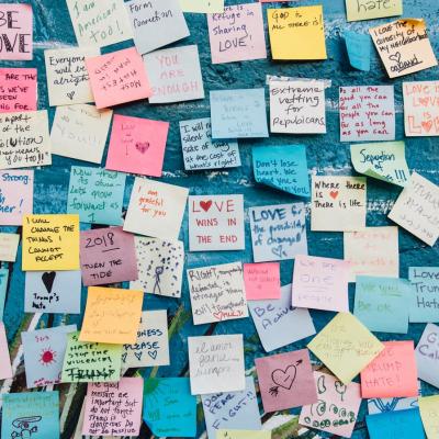 Write and give a note of kindness to 100 people