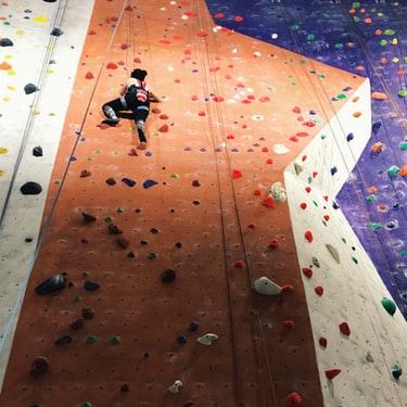 Indoor rock- climbing