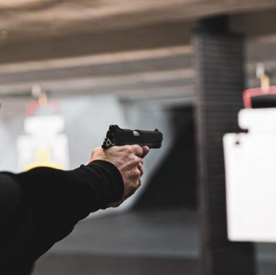 Go to a pistol shooting range