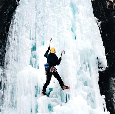 Climb a frozen waterfall