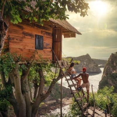 Sleep in a treehouse