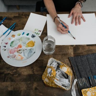 Paint with watrcolors