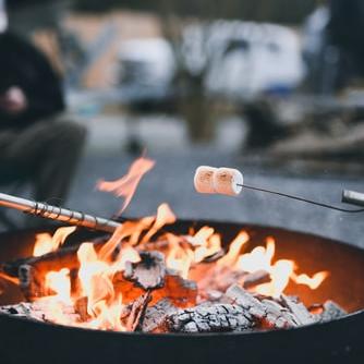 Roast marshmallows over a fire