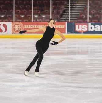 Ice skating for 100 minutes