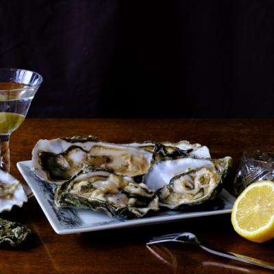 Shuck oysters