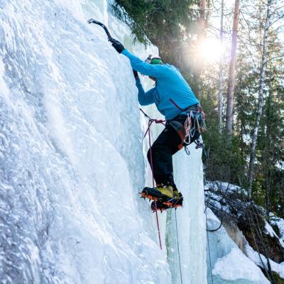 Climb an ice wall